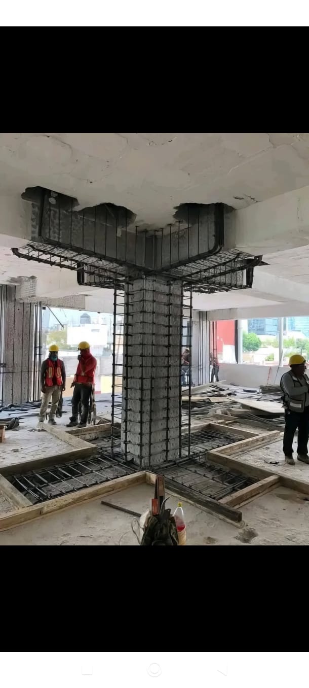 Structural column repair and jacketing work in Chennai